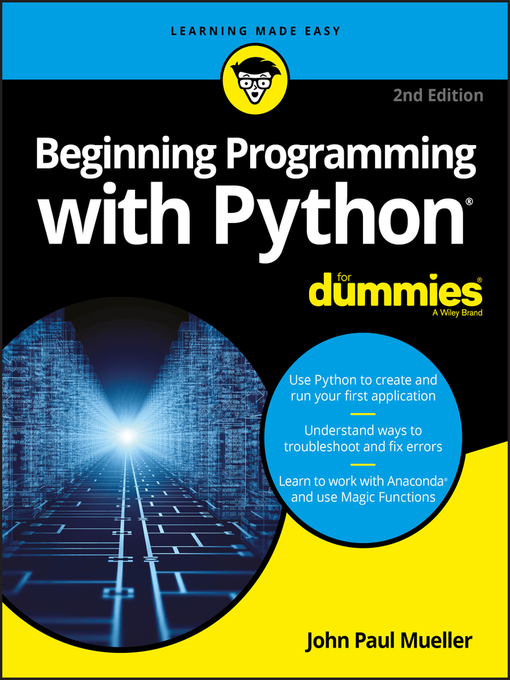 Title details for Beginning Programming with Python For Dummies by John Paul Mueller - Available